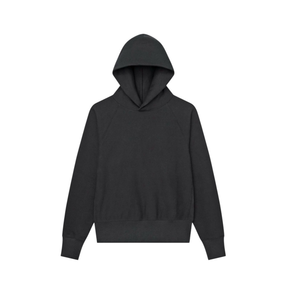 Thakoon Black Hooded Sweatshirt Pullover Size Large Side Panel Raglan Sleeve NWT